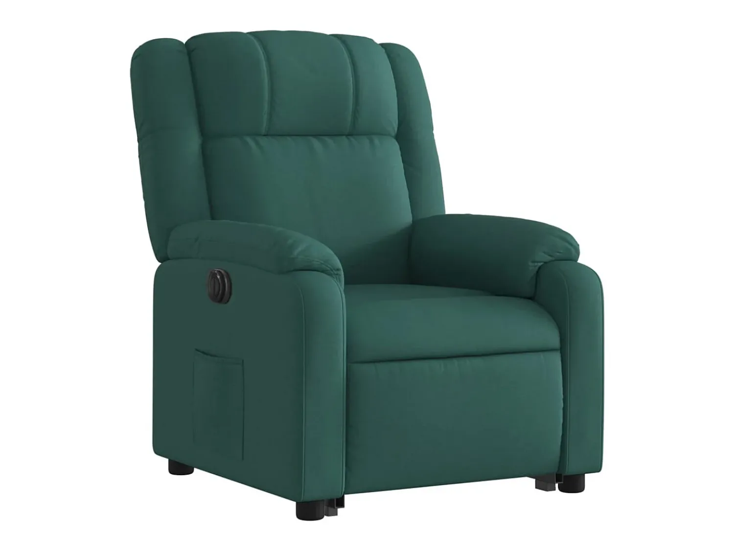 Poltrona|vidaxl Poltrona reclinável elevatória elétrica tecido -escuro Verde