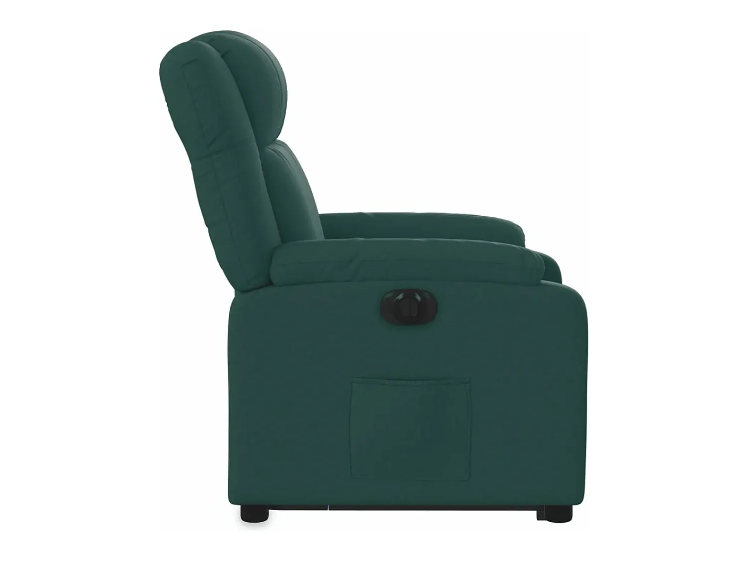 Poltrona|vidaxl Poltrona reclinável elevatória elétrica tecido -escuro Verde