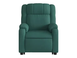 Poltrona|vidaxl Poltrona reclinável elevatória elétrica tecido -escuro Verde