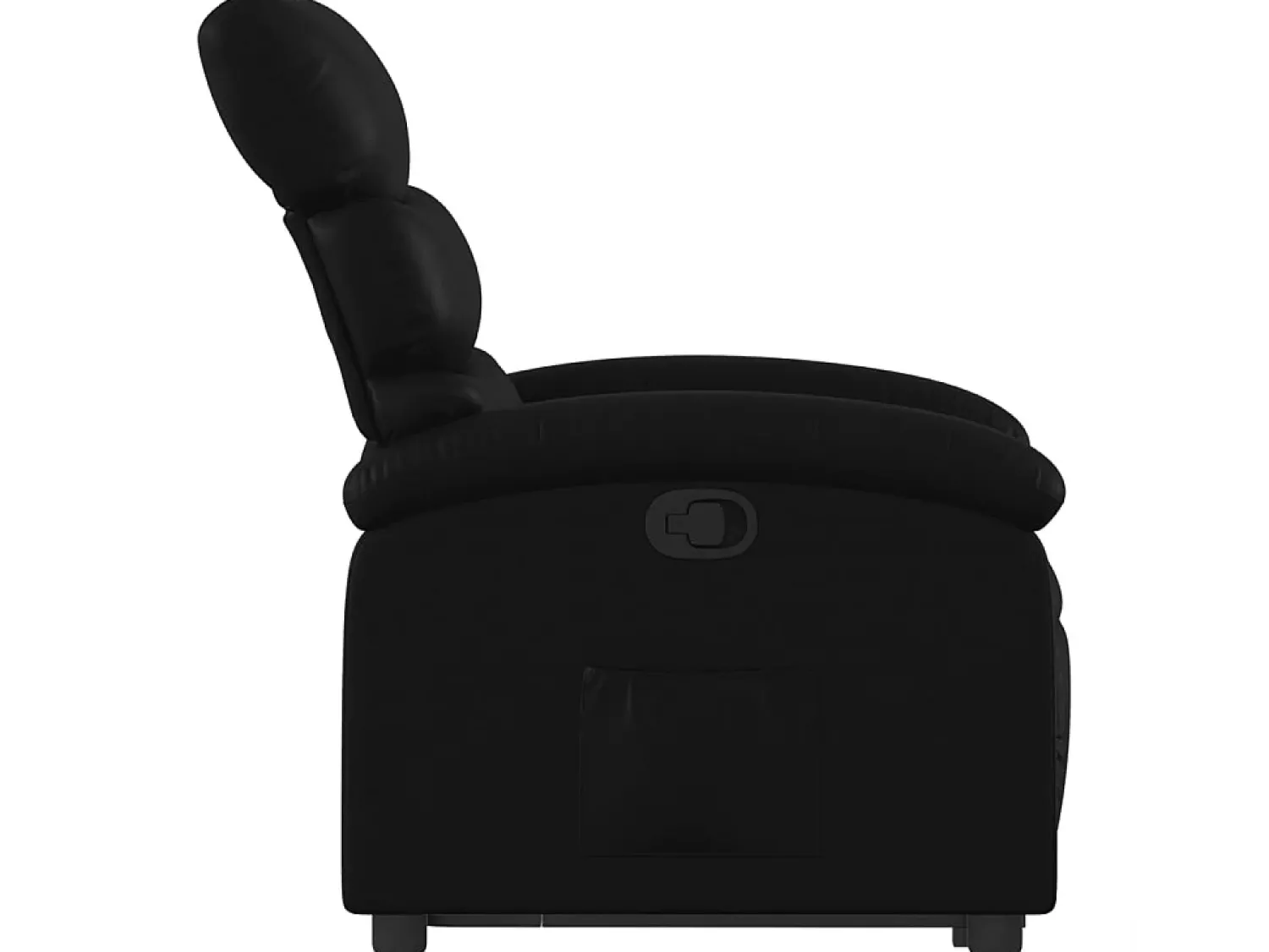 Poltrona|vidaxl Poltrona reclinável elevatória couro artificial Preto