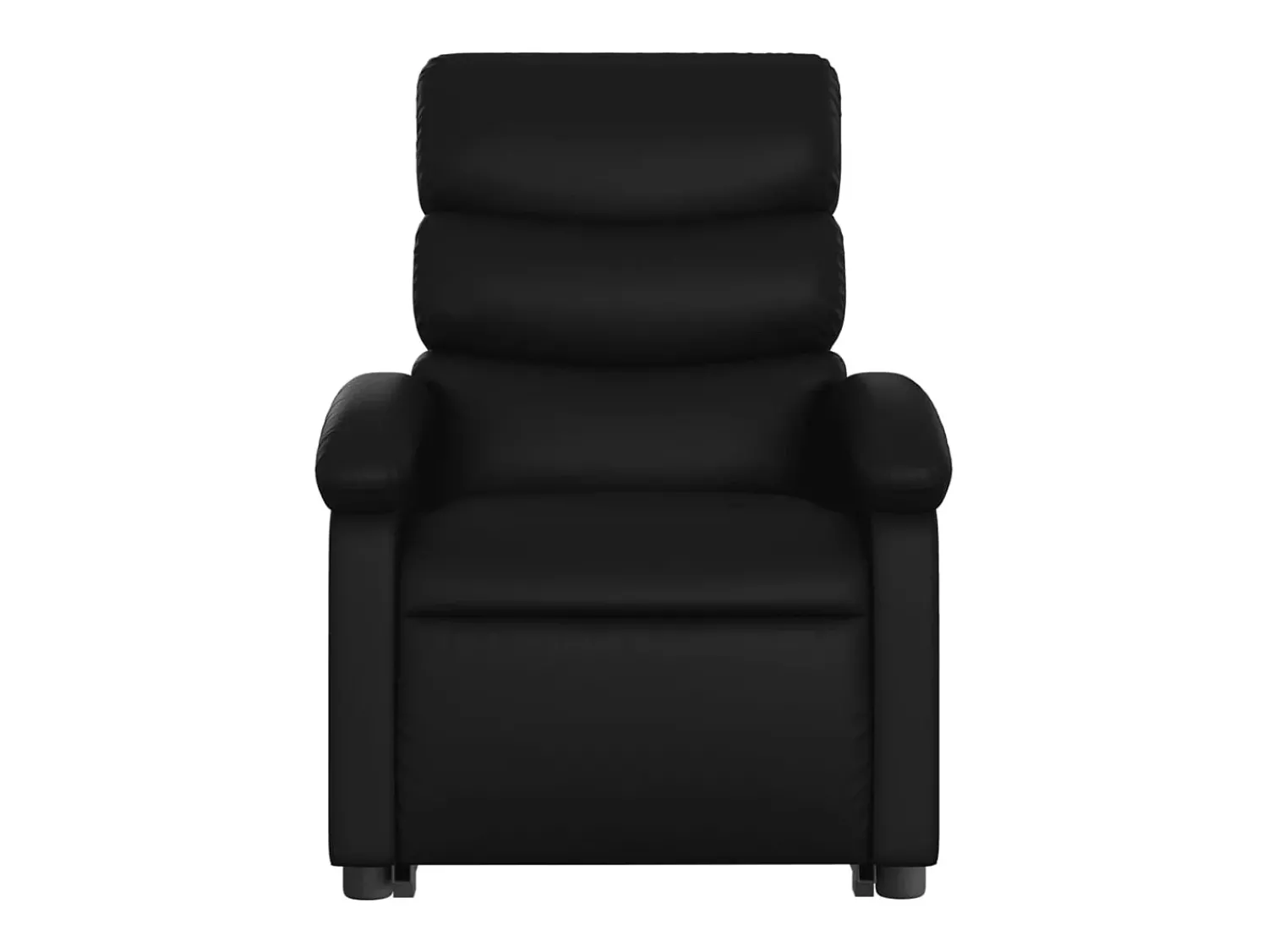 Poltrona|vidaxl Poltrona reclinável elevatória couro artificial Preto