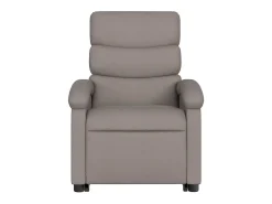 Poltrona|vidaxl Poltrona reclinável elevatória elétrica cinza-acastanhado Taupe