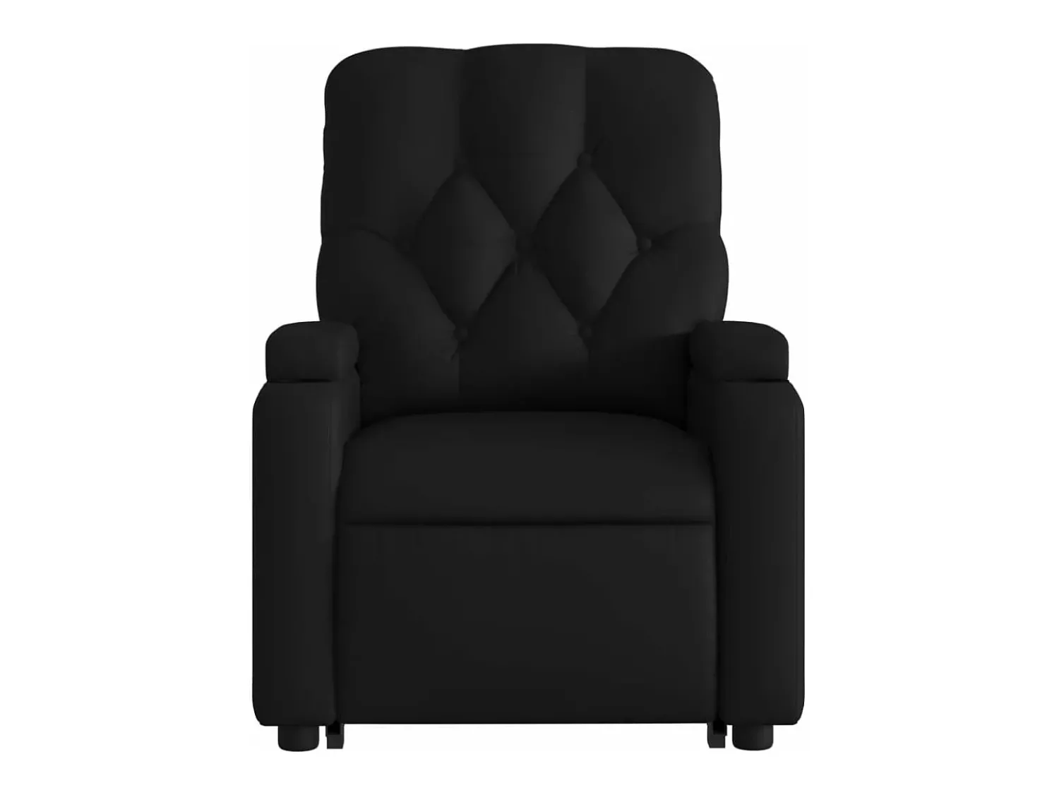 Poltrona*vidaxl Poltrona reclinável elevatória couro artificial Preto