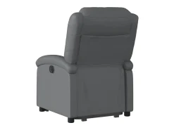 Poltrona* Poltrona reclinável elevatória couro artificial PT278833 Cinzento
