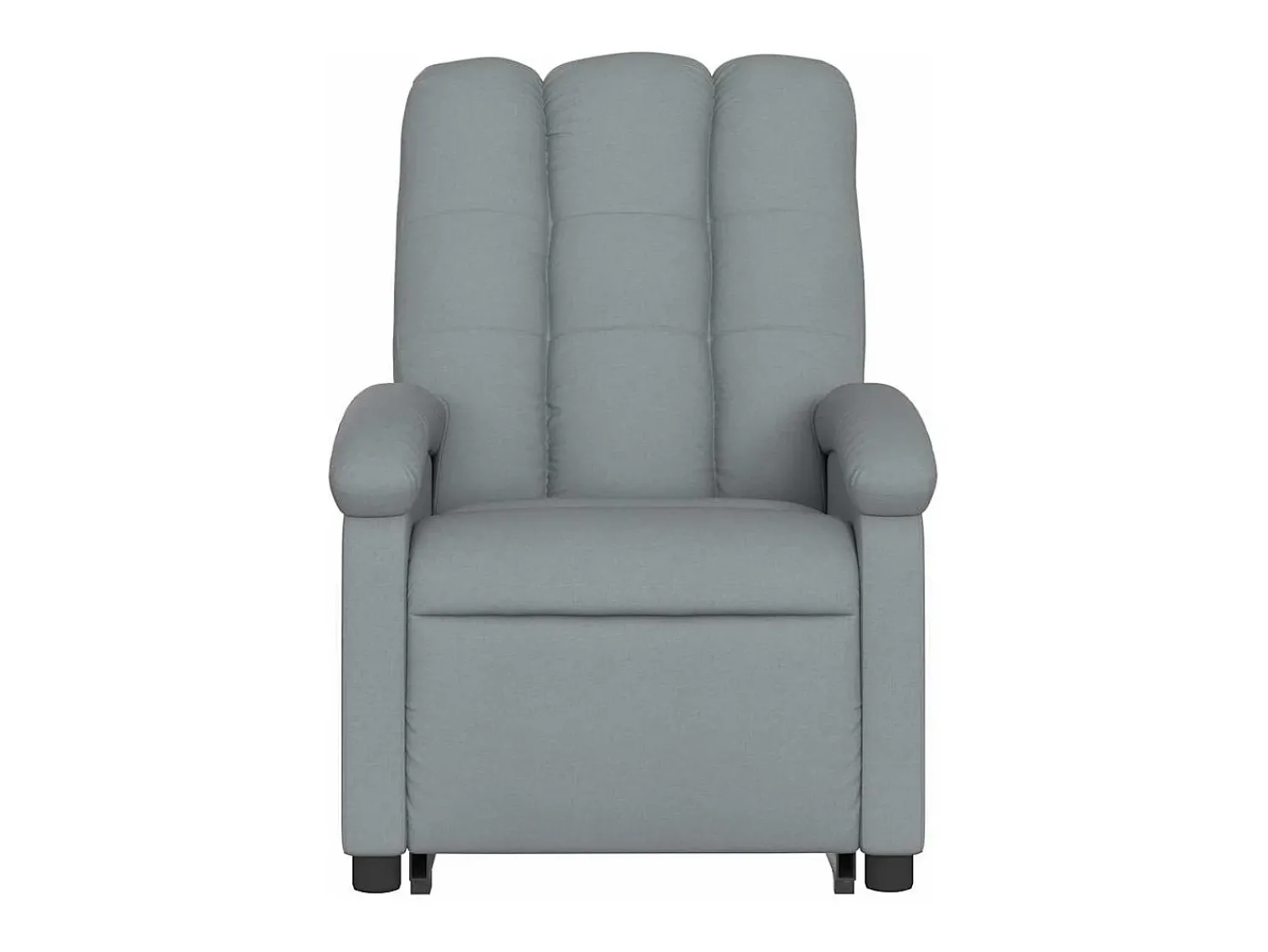 New vidaxl Poltrona reclinável elevatória tecido -claro Cinzento