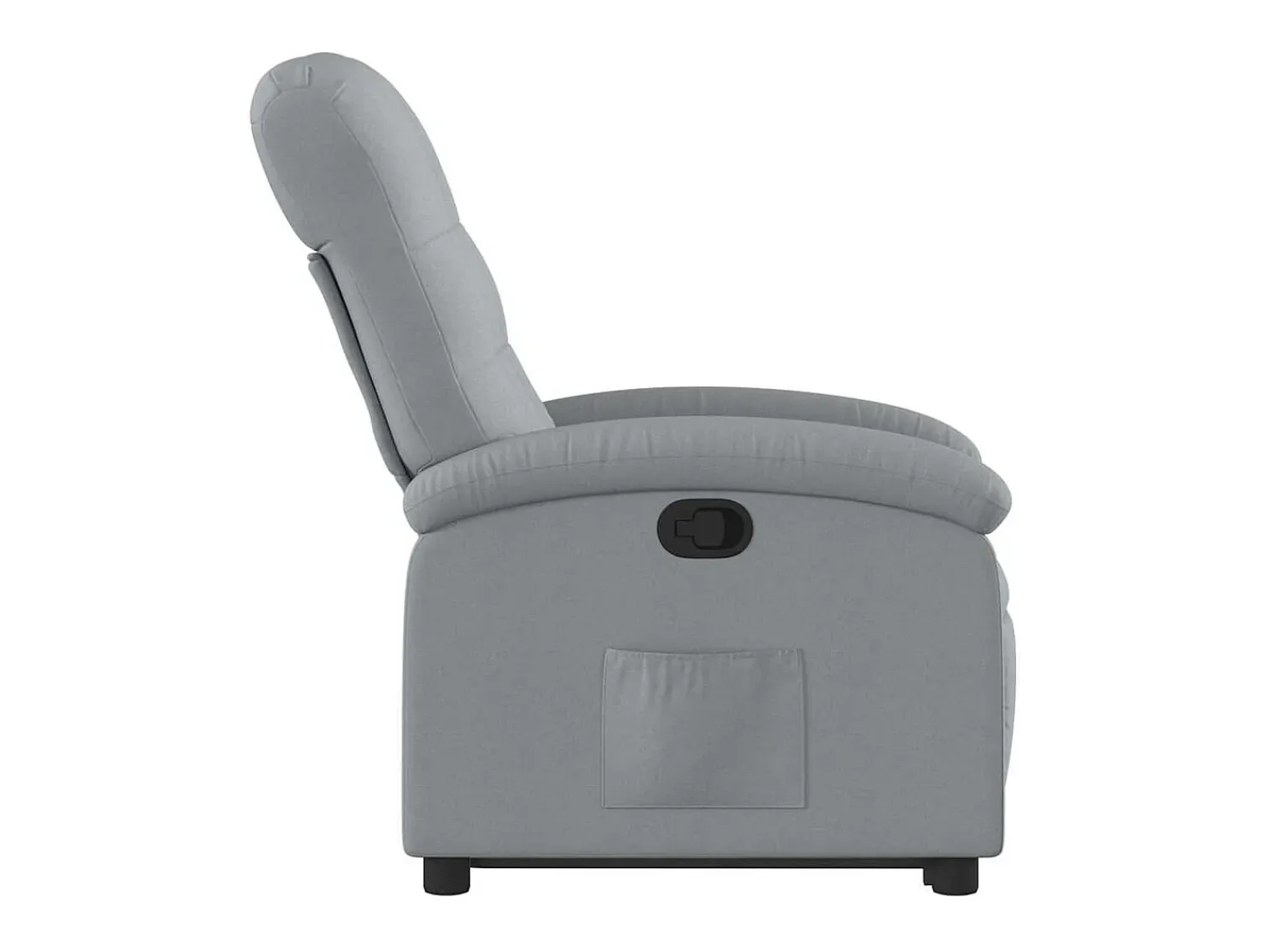New vidaxl Poltrona reclinável elevatória tecido -claro Cinzento