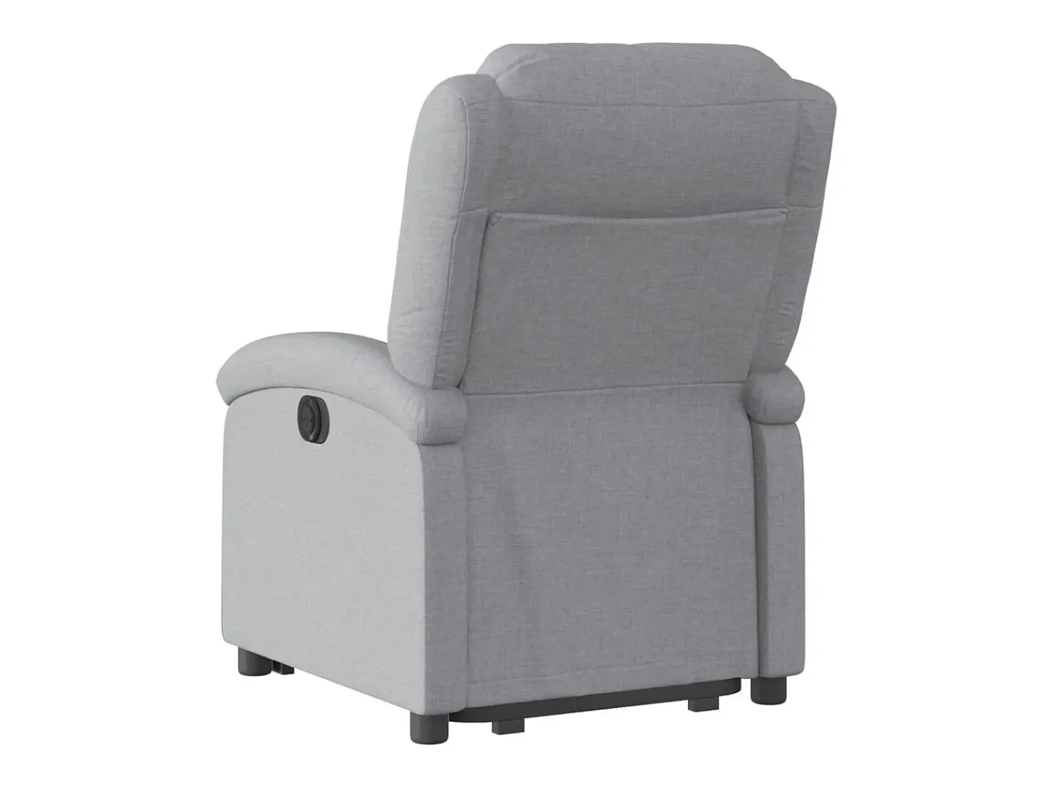 Poltrona*vidaxl Poltrona reclinável elevatória elétrica tecido -claro Cinzento