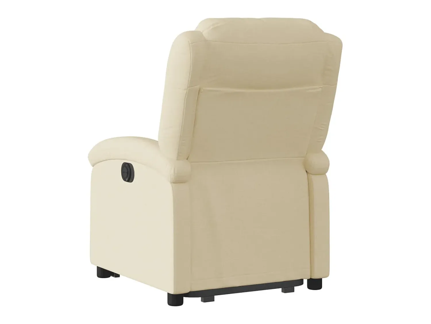 Discount vidaxl Poltrona reclinável elevatória elétrica tecido cor Creme