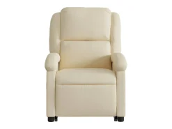 Discount vidaxl Poltrona reclinável elevatória elétrica tecido cor Creme