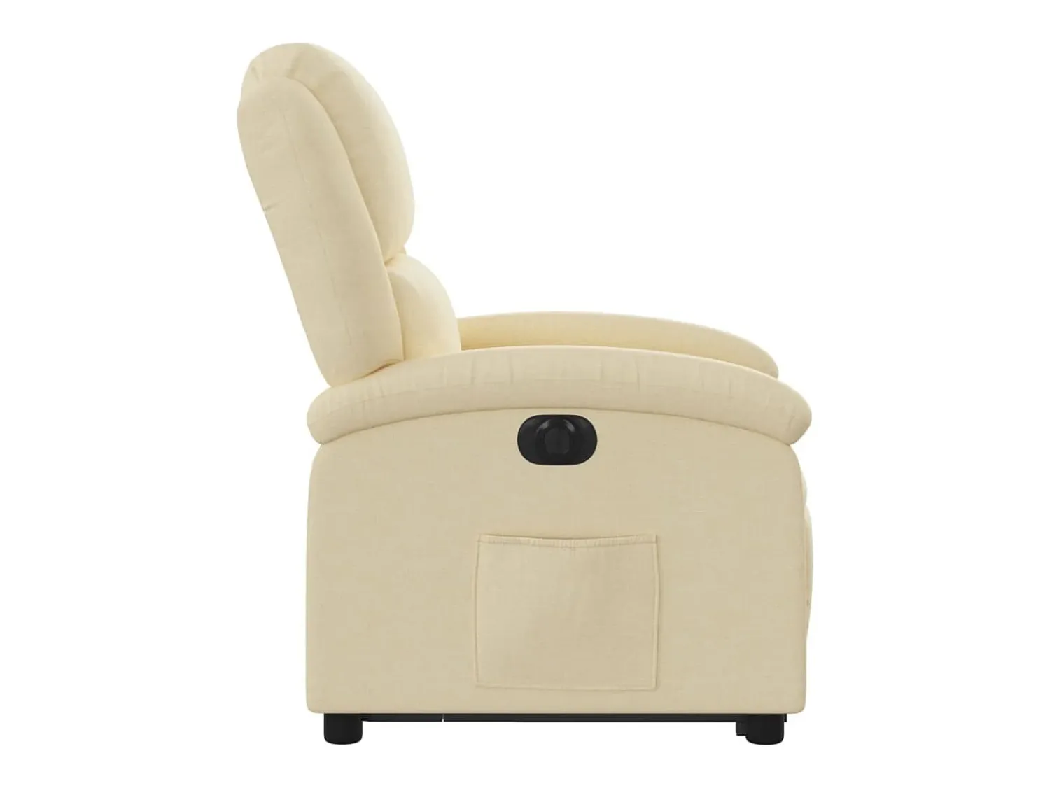 Discount vidaxl Poltrona reclinável elevatória elétrica tecido cor Creme