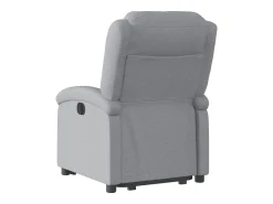 Poltrona* Poltrona reclinável elevatória elétrica tecido cinzento-claro PT989070 Cinzento claro
