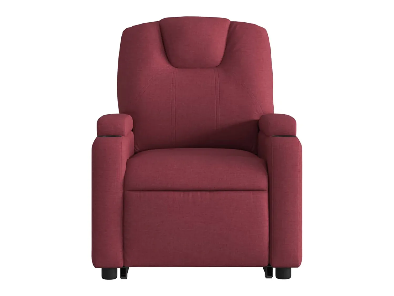 Clearance vidaxl Poltrona reclinável elevatória tecido tinto Vermelho