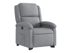 Outlet Poltrona reclinável elevatória tecido cinzento-claro PT526266 Cinzento claro