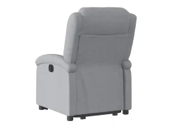 Outlet Poltrona reclinável elevatória tecido cinzento-claro PT526266 Cinzento claro