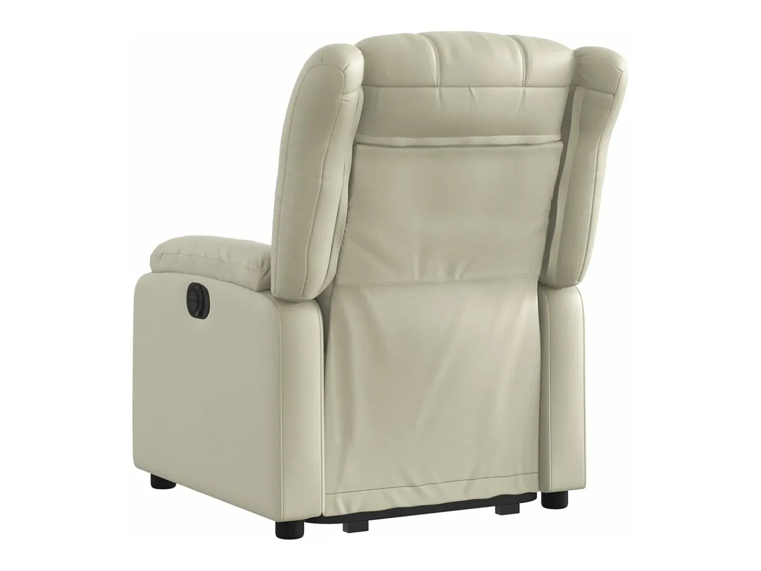 Poltrona*vidaxl Poltrona reclinável elevatória couro artificial cor Creme