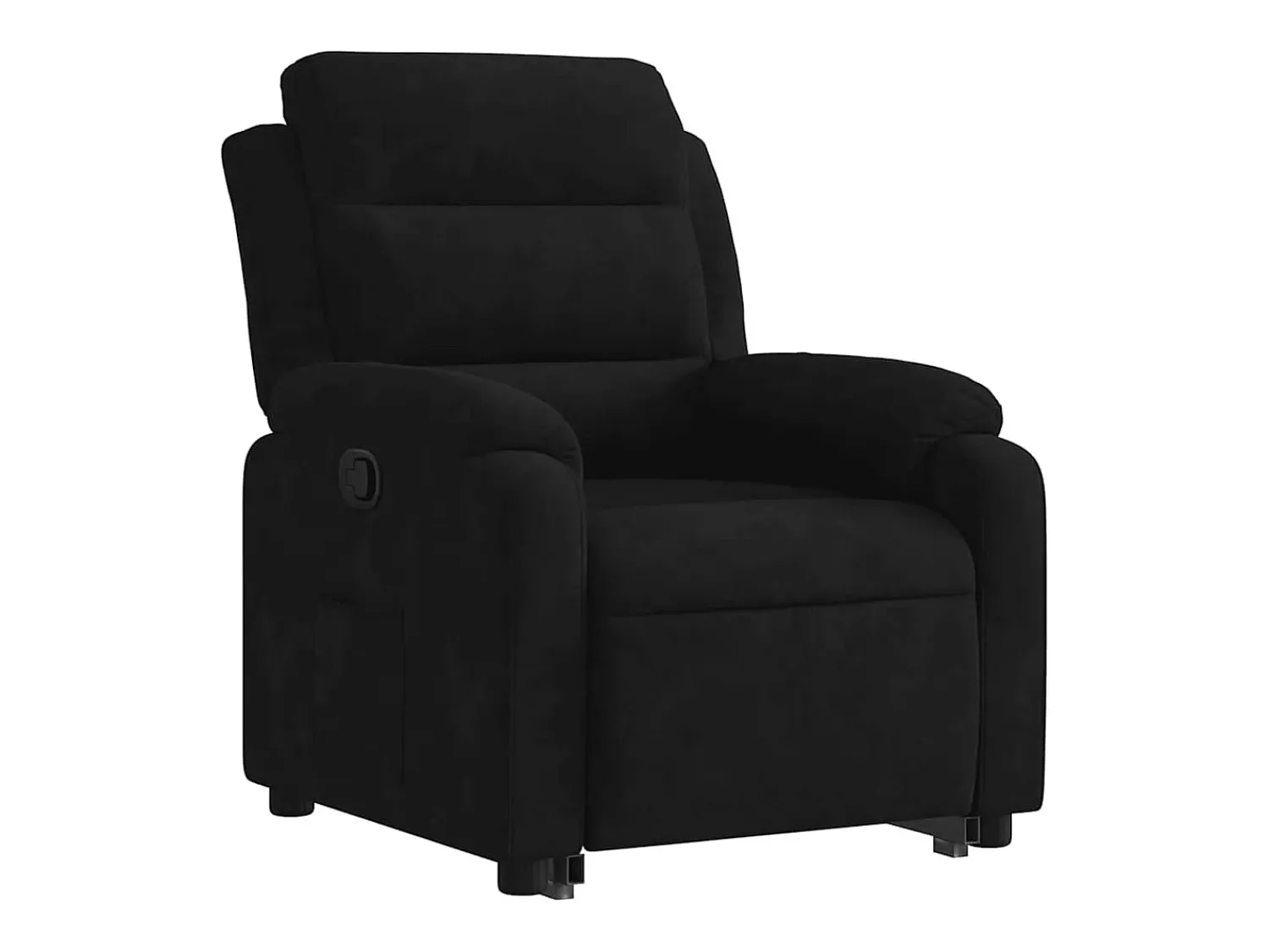 Poltrona|vidaxl Poltrona reclinável elevatória veludo Preto