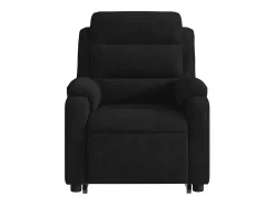 Poltrona|vidaxl Poltrona reclinável elevatória veludo Preto