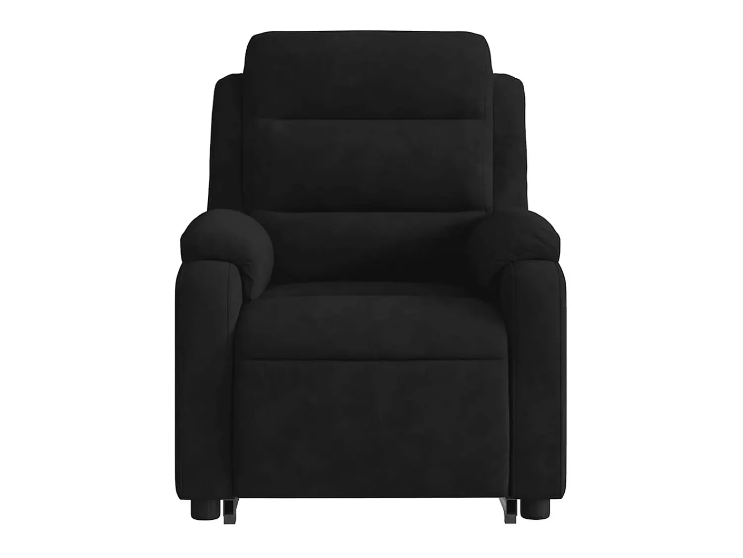 Poltrona|vidaxl Poltrona reclinável elevatória veludo Preto