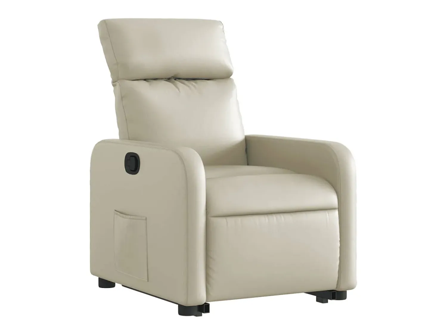 Poltrona| Poltrona reclinável elevatória couro artificial cor PT427660 Creme