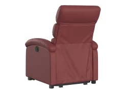 Poltrona|vidaxl Poltrona reclinável elevatória couro artificial tinto Vermelho