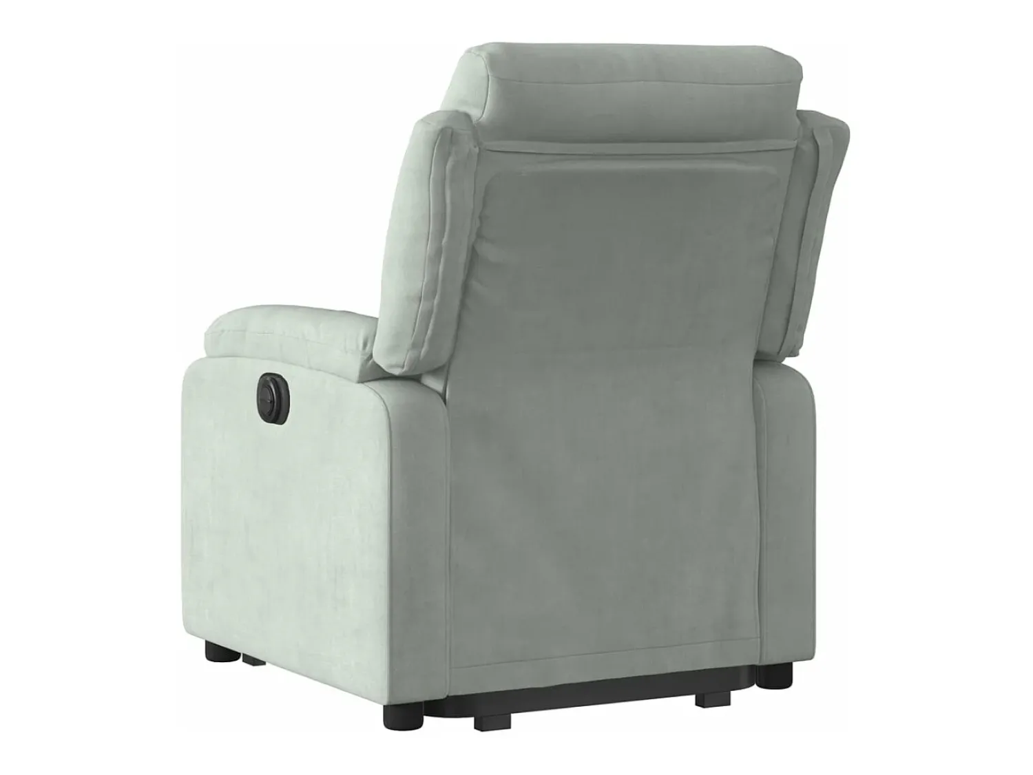 Poltrona| Poltrona reclinável elevatória veludo cinza-claro PT550959 Cinzento claro