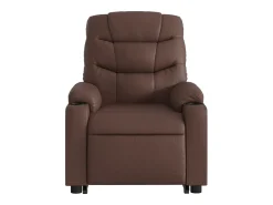 Outlet vidaxl Poltrona reclinável elevatória couro artificial Castanho