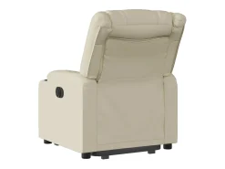Poltrona*vidaxl Poltrona reclinável elevatória elétrica couro artificial Creme