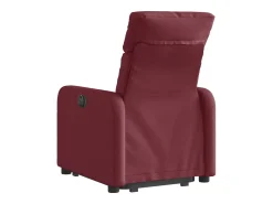 Poltrona| Poltrona reclinável elevatória tecido tinto PT703925 Vermelho