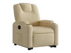 Poltrona*vidaxl Poltrona reclinável elevatória tecido cor Creme