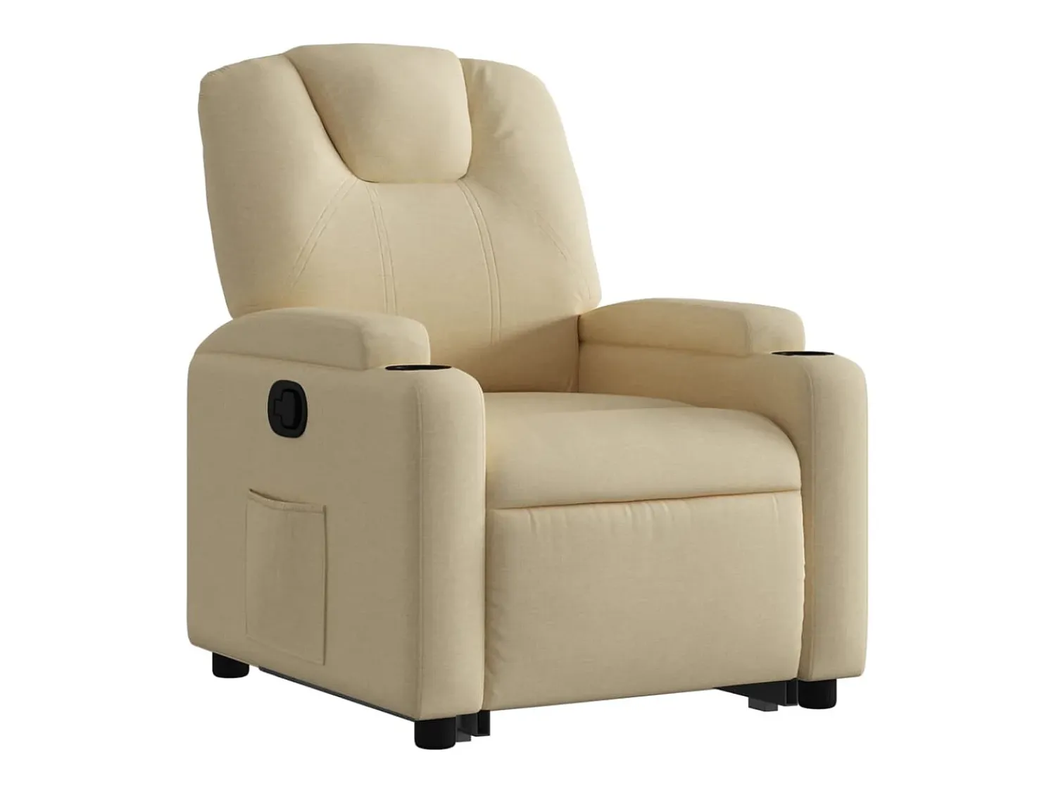 Poltrona*vidaxl Poltrona reclinável elevatória tecido cor Creme