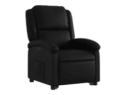 Poltrona| Poltrona reclinável elevatória elétrica couro artificial PT787303 Preto