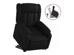 Poltrona* Poltrona reclinável elevatória couro artificial PT907862 Preto