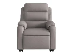 Poltrona|vidaxl Poltrona reclinável elevatória elétrica cinza-acastanhado Taupe