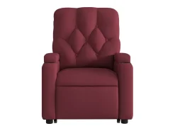 New vidaxl Poltrona reclinável elevatória elétrica tecido -tinto Vermelho