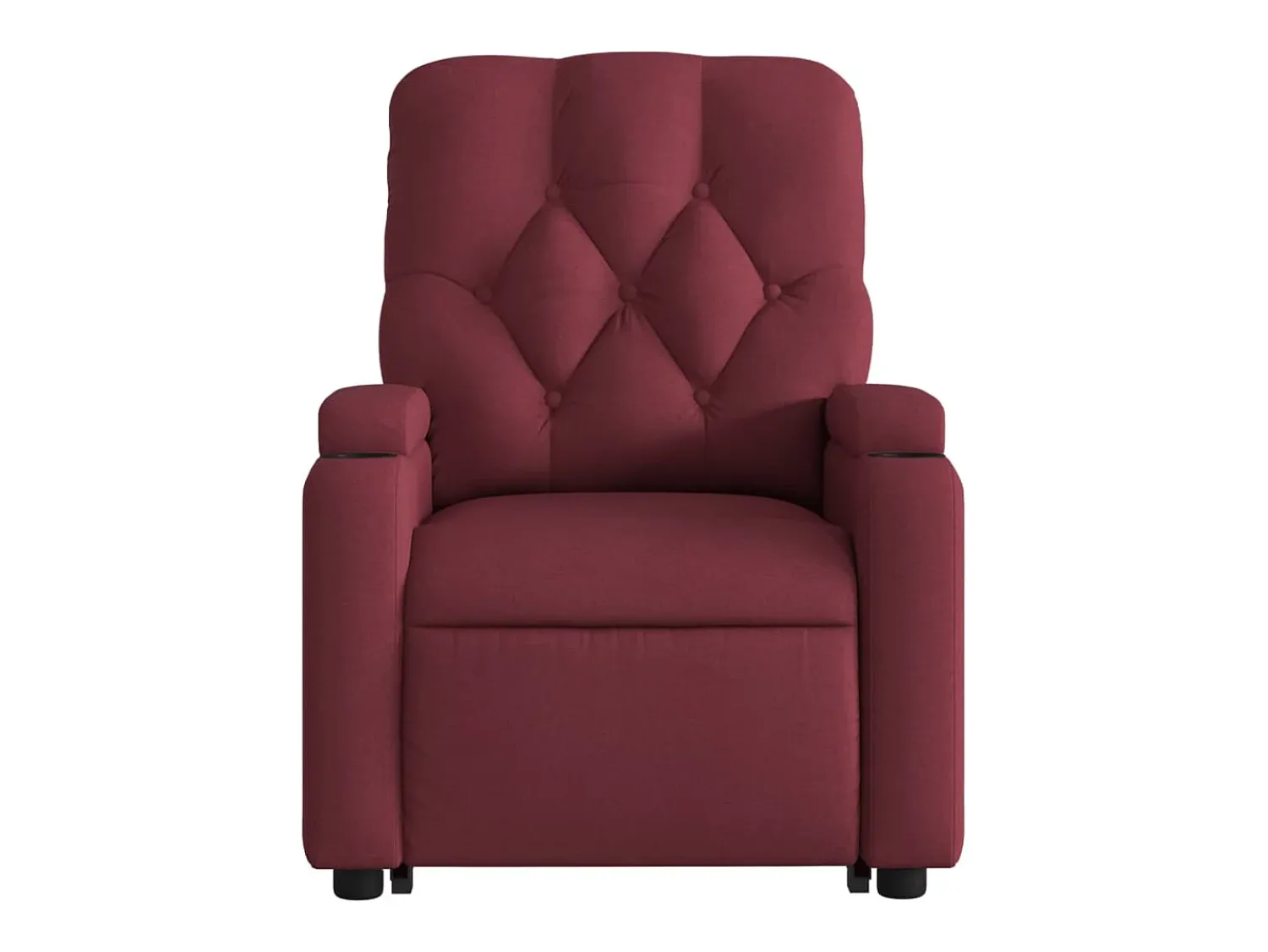 New vidaxl Poltrona reclinável elevatória elétrica tecido -tinto Vermelho