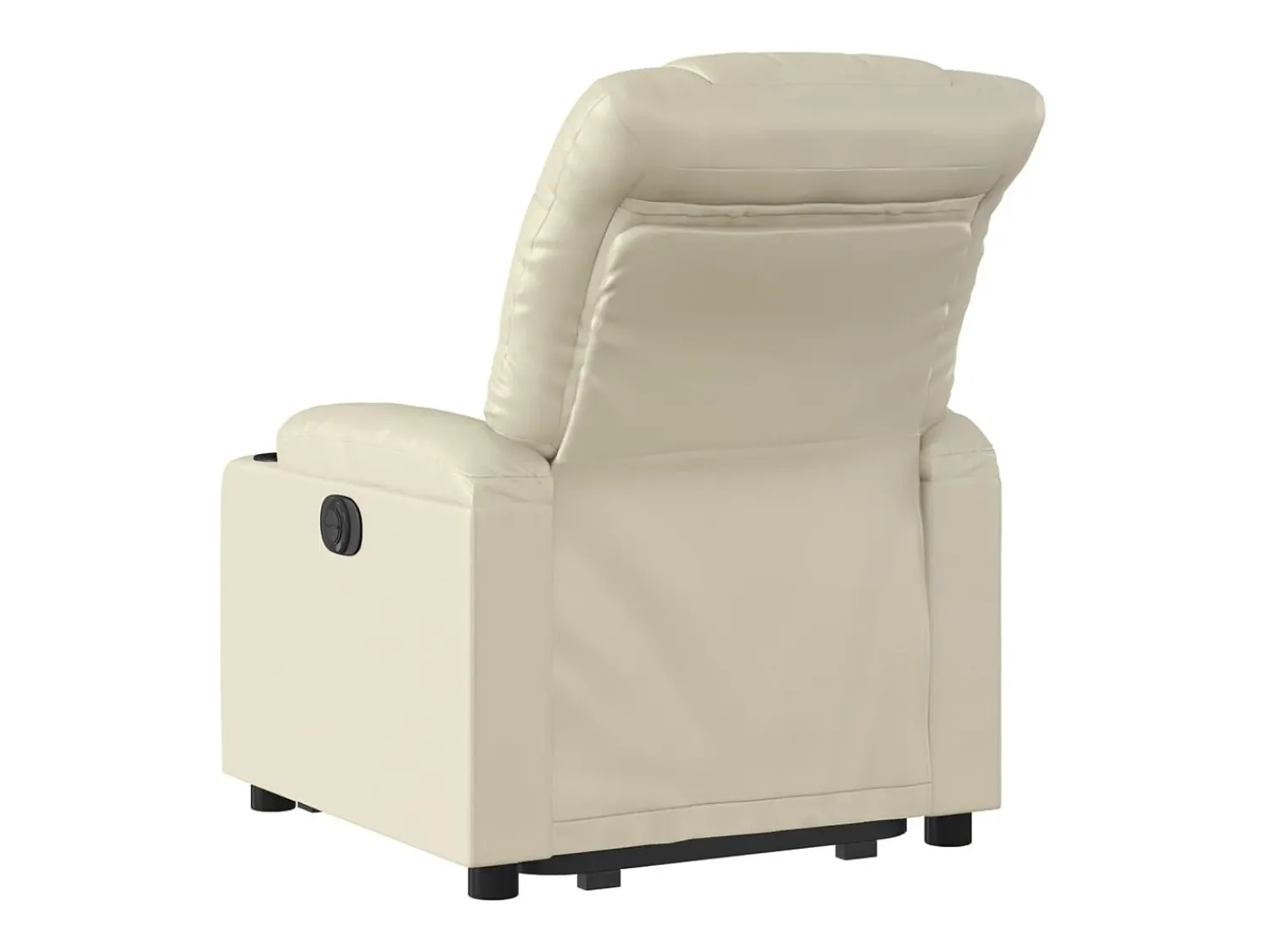 Sale Poltrona reclinável elevatória couro artificial cor PT693649 Creme