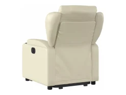 Best Poltrona reclinável elevatória elétrica couro artificial PT768560 Creme