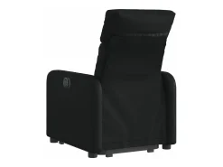 Discount Poltrona reclinável elevatória elétrica couro artificial PT860478 Preto