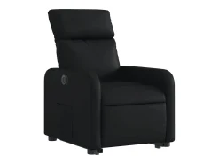 Discount Poltrona reclinável elevatória elétrica couro artificial PT860478 Preto