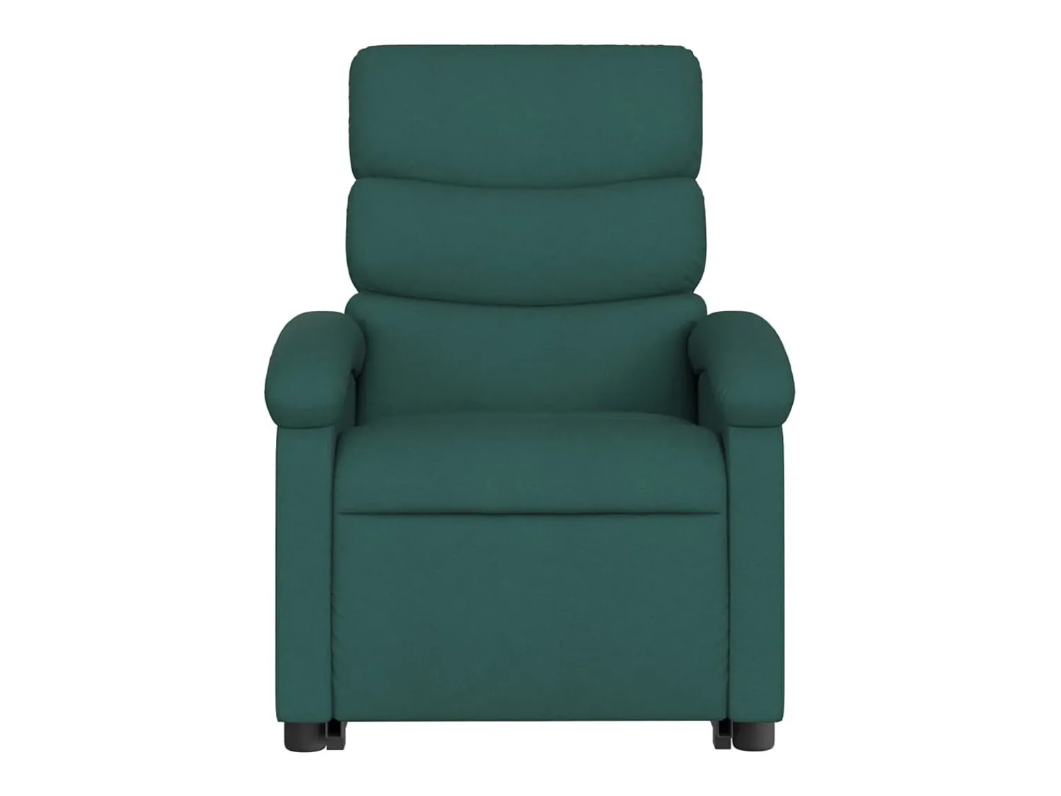 Poltrona|vidaxl Poltrona reclinável elevatória tecido -escuro Verde