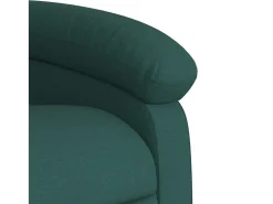 Poltrona|vidaxl Poltrona reclinável elevatória tecido -escuro Verde