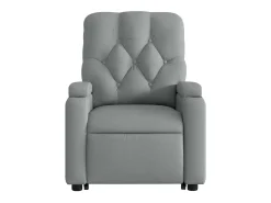 Poltrona|vidaxl Poltrona reclinável elevatória tecido -claro Cinzento