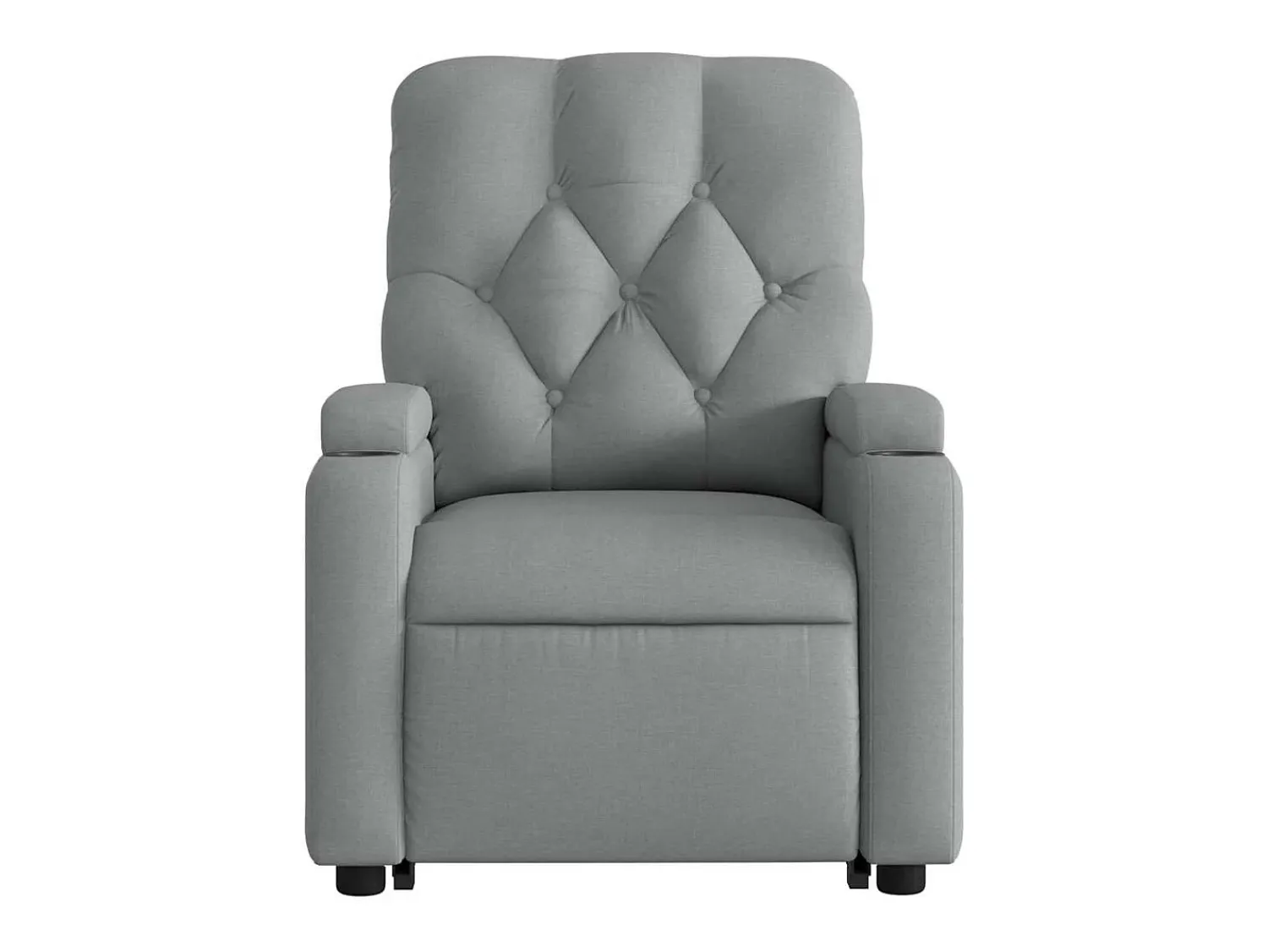 Poltrona|vidaxl Poltrona reclinável elevatória tecido -claro Cinzento