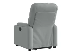 Poltrona|vidaxl Poltrona reclinável elevatória tecido -claro Cinzento