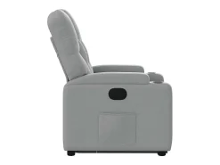 Poltrona|vidaxl Poltrona reclinável elevatória tecido -claro Cinzento