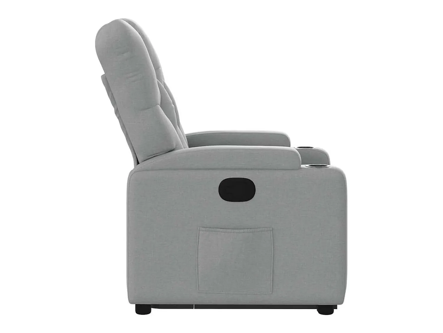 Poltrona|vidaxl Poltrona reclinável elevatória tecido -claro Cinzento