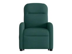 vidaxl Poltrona reclinável elevatória de massagens tecido -escuro^ Poltrona