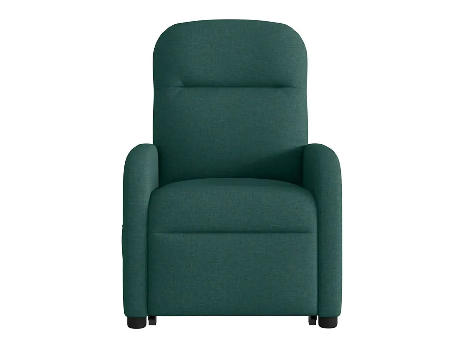 vidaxl Poltrona reclinável elevatória de massagens tecido -escuro^ Poltrona