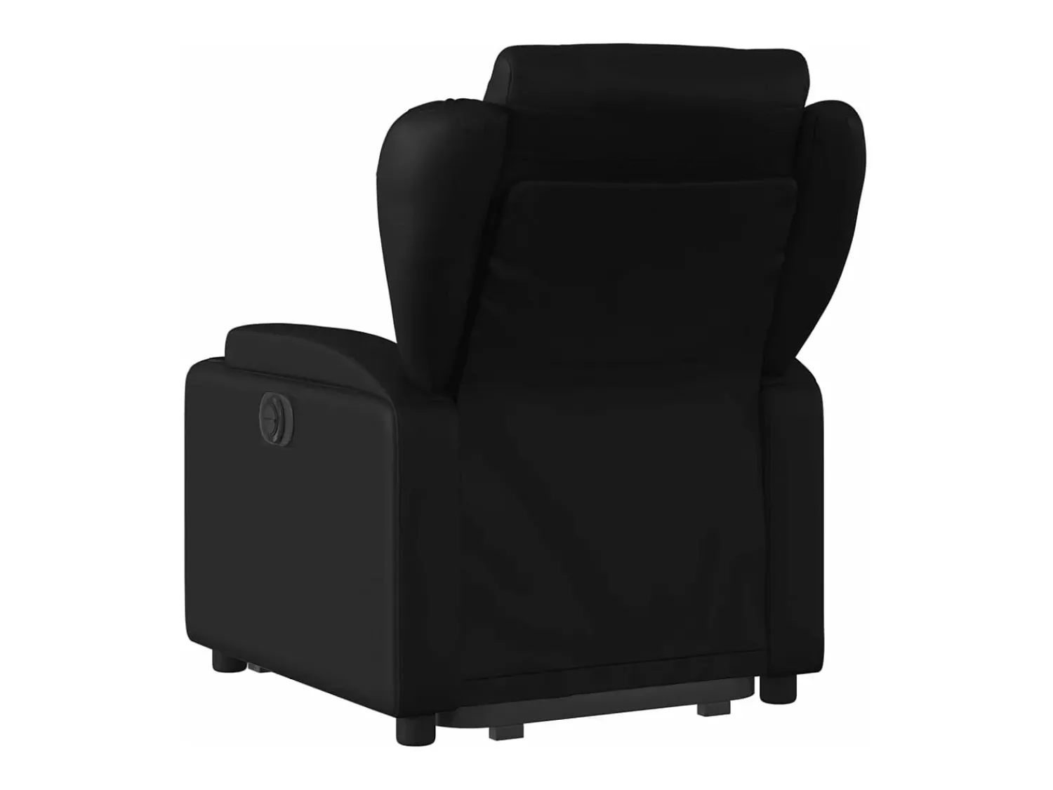 Poltrona| Poltrona reclinável elevatória elétrica couro artificial PT272626 Preto