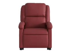Poltrona*vidaxl Poltrona reclinável elevatória couro artificial tinto Vermelho